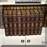 B01. Set of 26 Grolier Harvard Classics Collector's Edition 1980 leather bound books - $275 